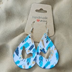 Faux earings; chickens